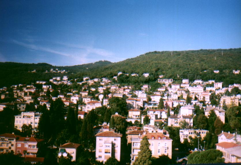 Hillside outside hotel