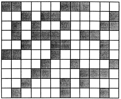 12 x 10 grid with some shaded
              squares